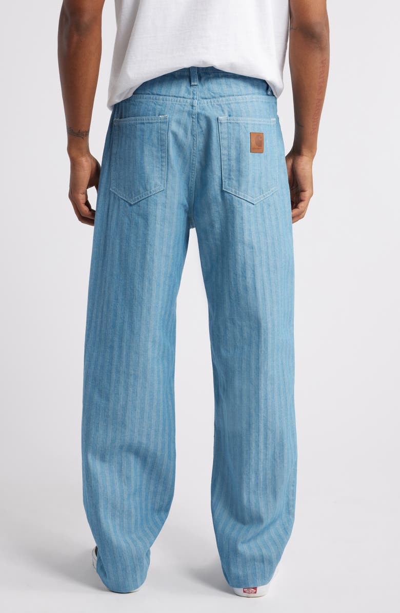 Carhartt Work In Progress Menard Herringbone Stripe Straight Leg Jeans, Alternate, color, 