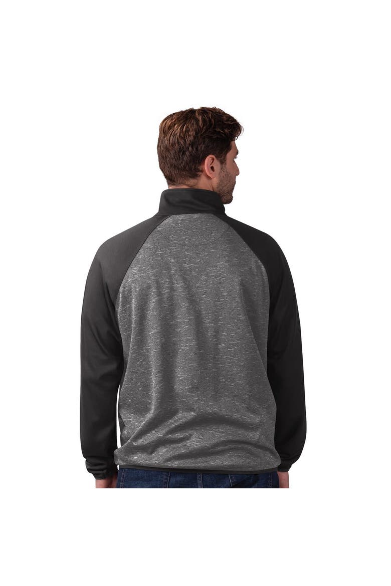 Men's G-III Sports by Carl Banks Black Philadelphia Flyers Runners Raglan Full-Zip Track Jacket, Alternate, color, Black