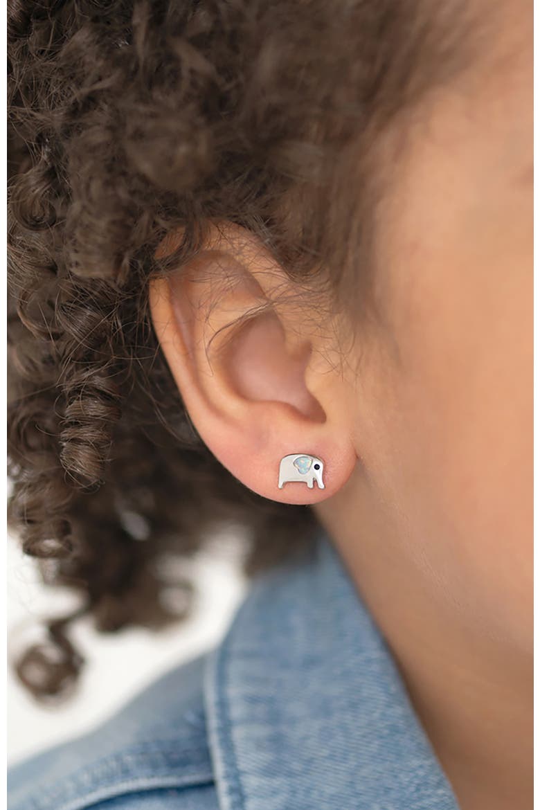 Gentle Elephant Opal Earrings, Alternate, color, Opal