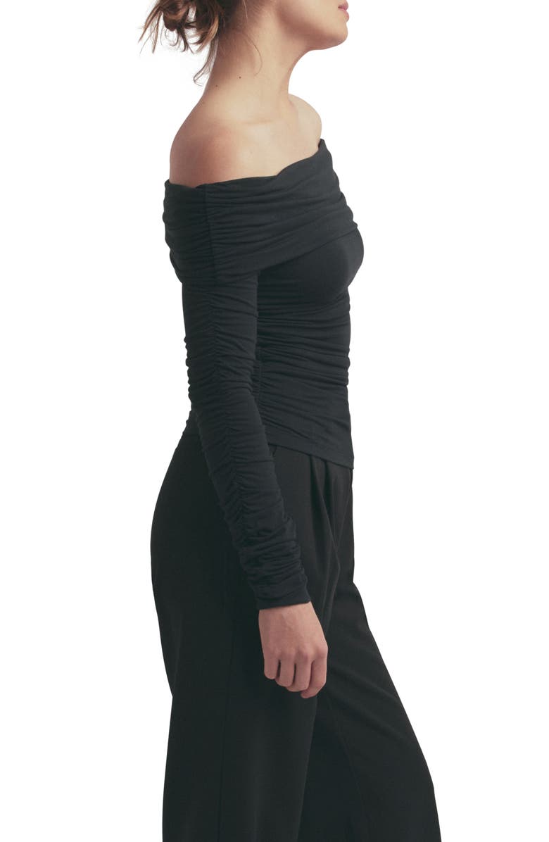 Favorite Daughter The Night Out Ruched Off the Shoulder Top, Alternate, color,