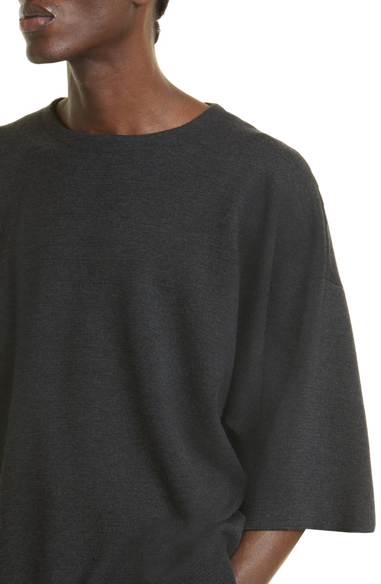 Fear of God Eternal Lightweight Merino Wool Short Sleeve Sweater, Alternate, color, 