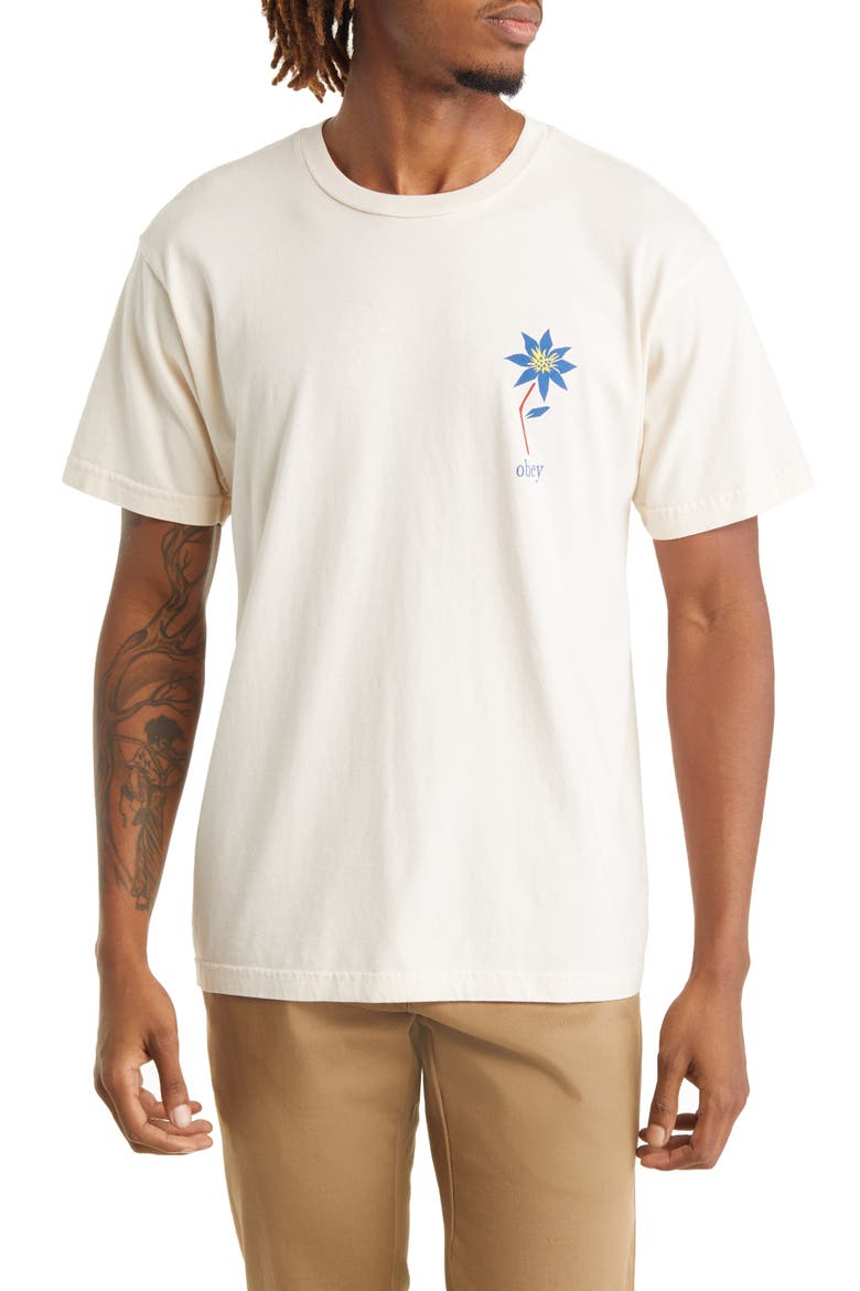 Leafy Graphic Tee, Main, color, SAGO