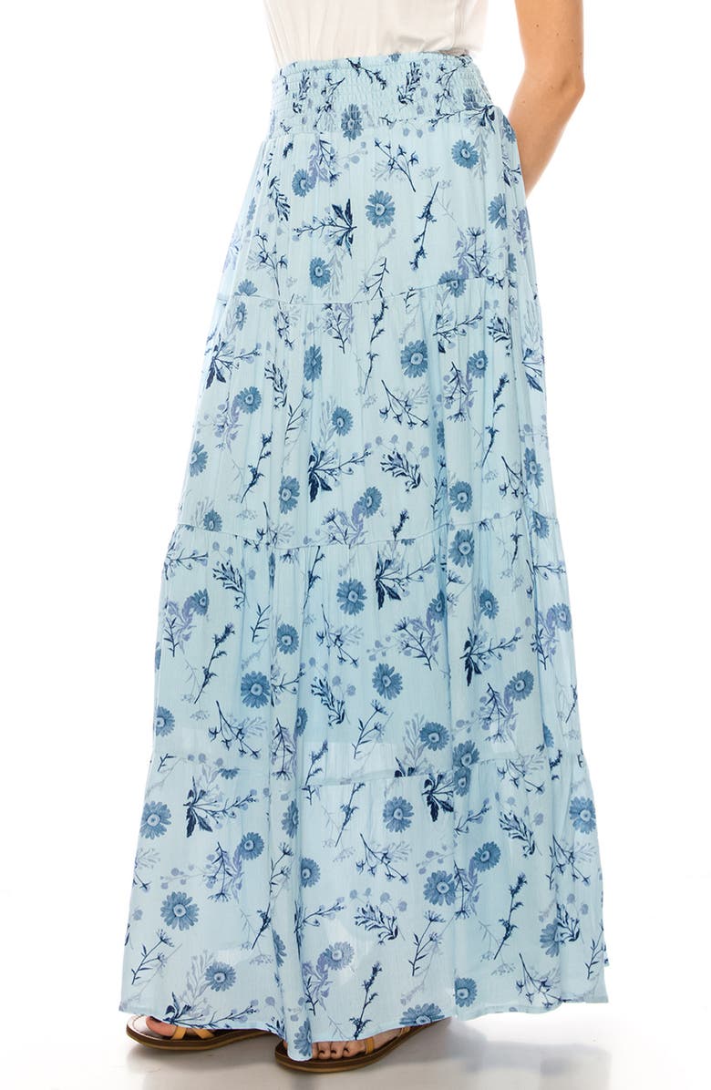 A COLLECTIVE STORY Floral Maxi Skirt, Alternate, color, 