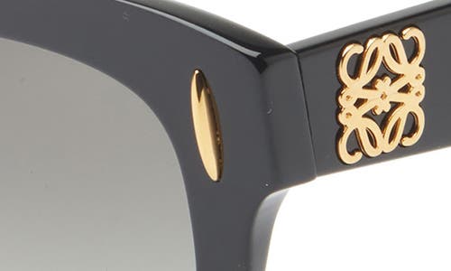 Loewe Anagram Round Sunglasses In Black
