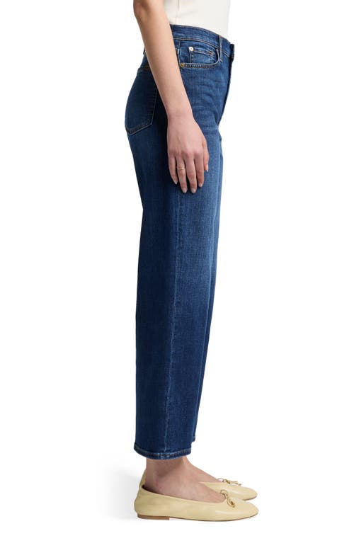 7 For All Mankind Alexa Cropped Straight Leg Jeans In Blue