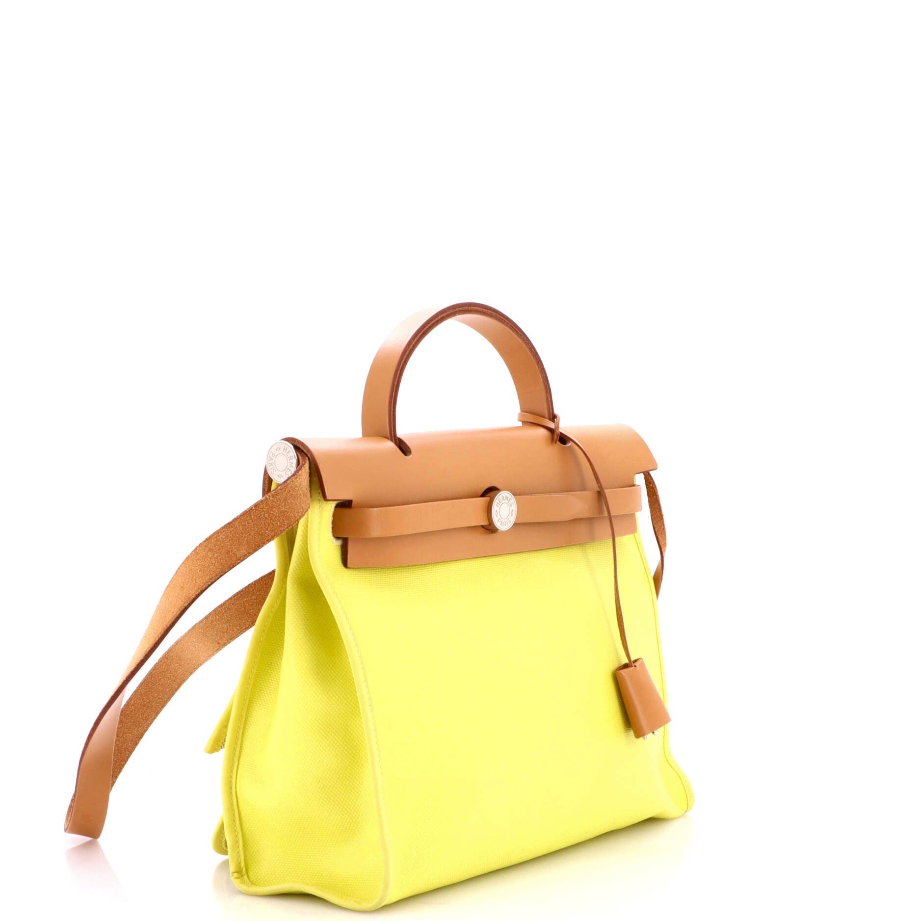 Herbag Zip Berline Vache Canvas and Leather 31, Alternate, color, Lime