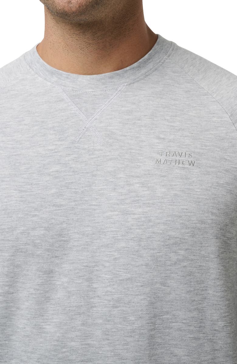 TravisMathew Gulf City Long Sleeve T-Shirt, Alternate, color, Heather Grey