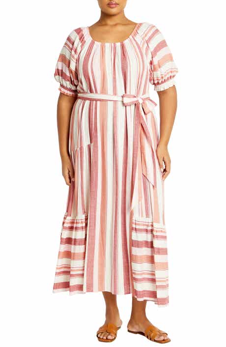 City Chic Jemima Stripe Maxi Dress