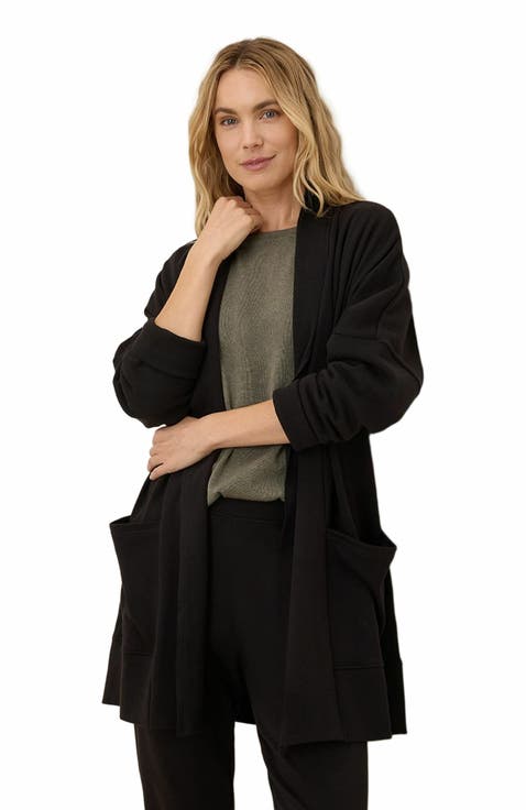 Organic Cotton Airplane Wrap Cardigan