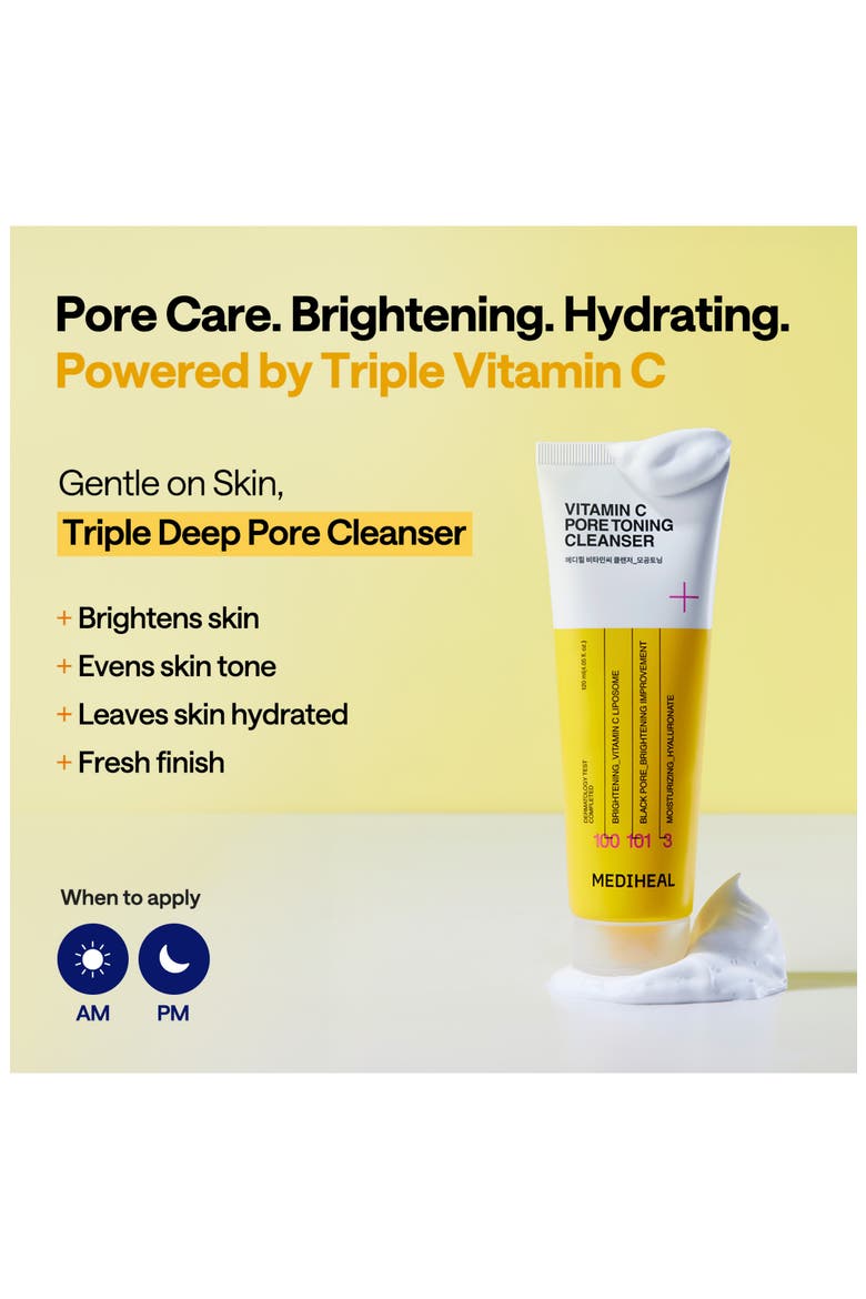 Vitamin C Pore Toning Cleanser, Alternate, color, YELLOW
