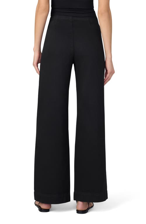Joe's The Clean Wide Leg Trouser In Black