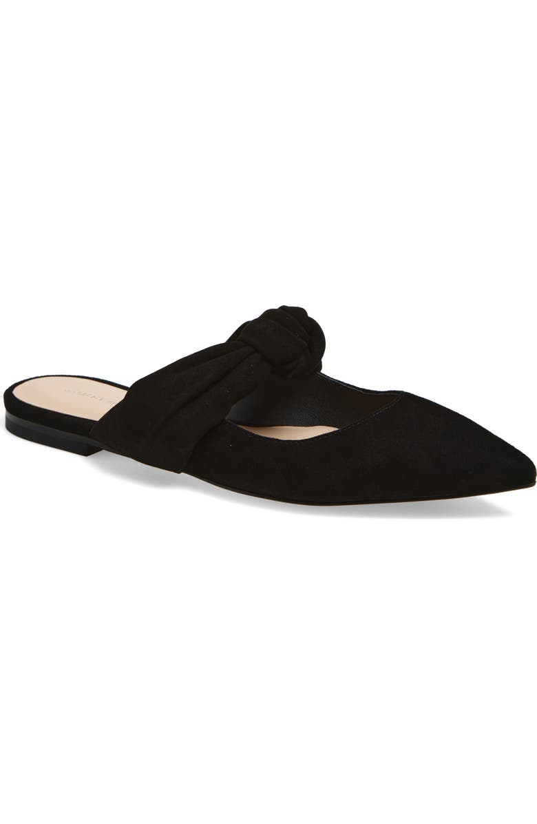 Stuart Weitzman Solange Knotted Mule, Main, color, Black