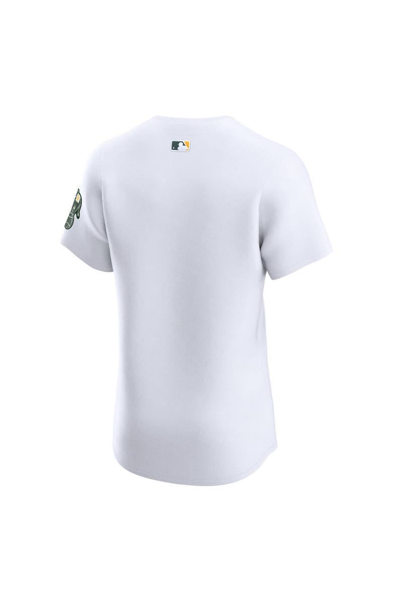 Nike Men's Nike White Oakland Athletics Home Elite Jersey, Alternate, color,