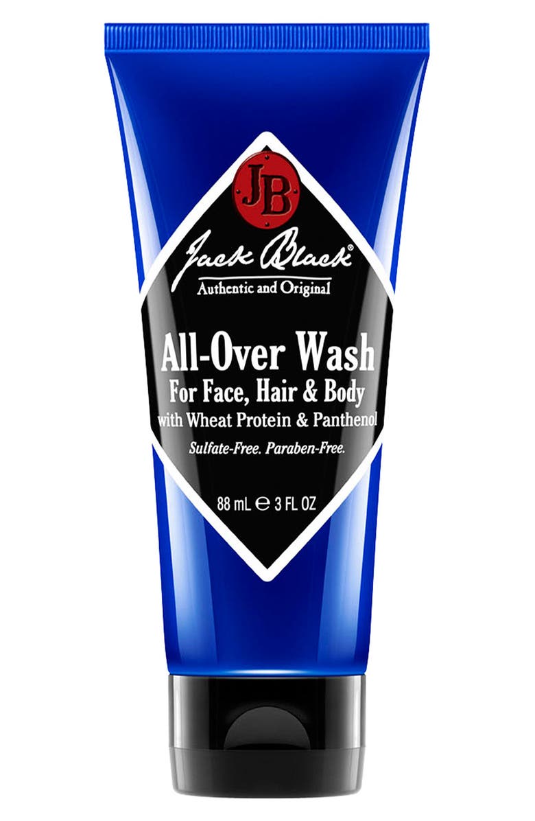 Jack Black Travel Size All-Over Wash for Face, Hair & Body, Main, color,