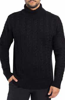 Cable Knit Turtleneck Sweater