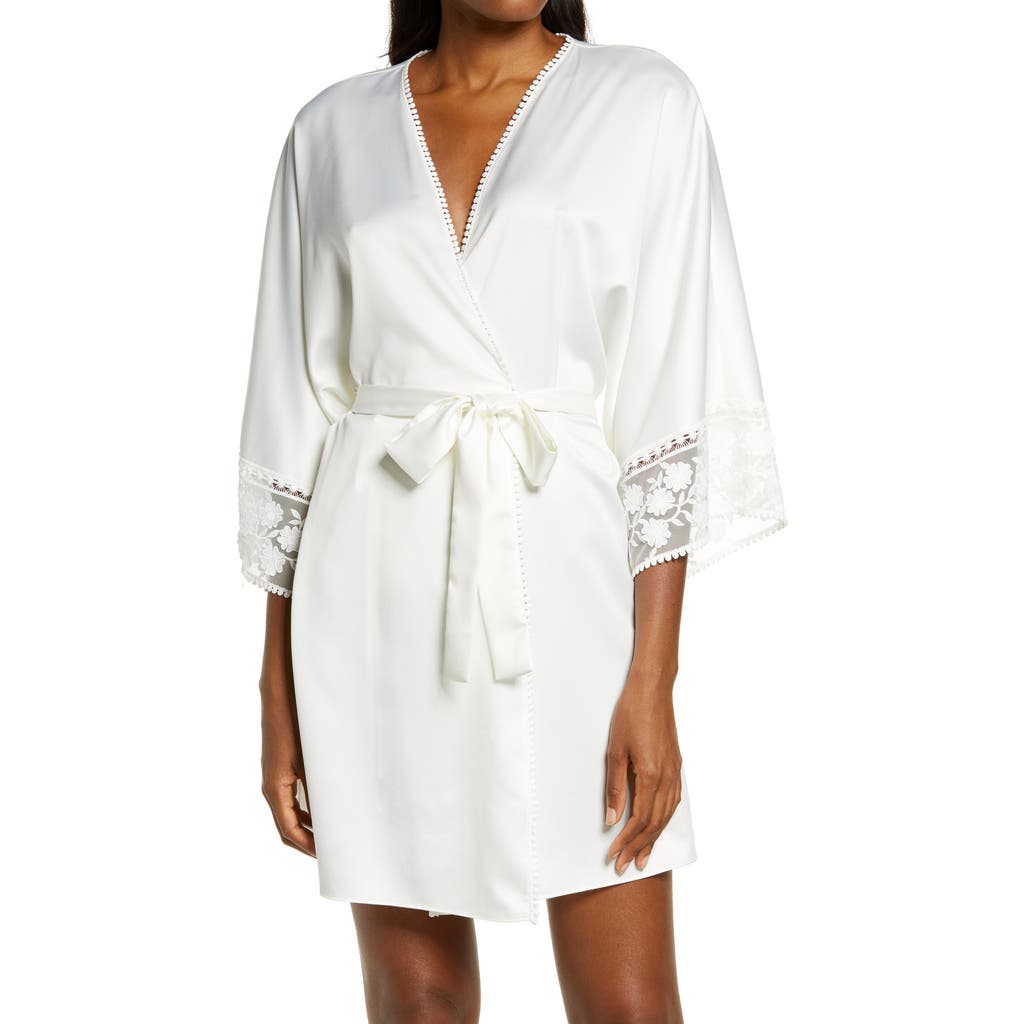 Flora Nikrooz Kylie Charm Satin Wrap in Ivory  product