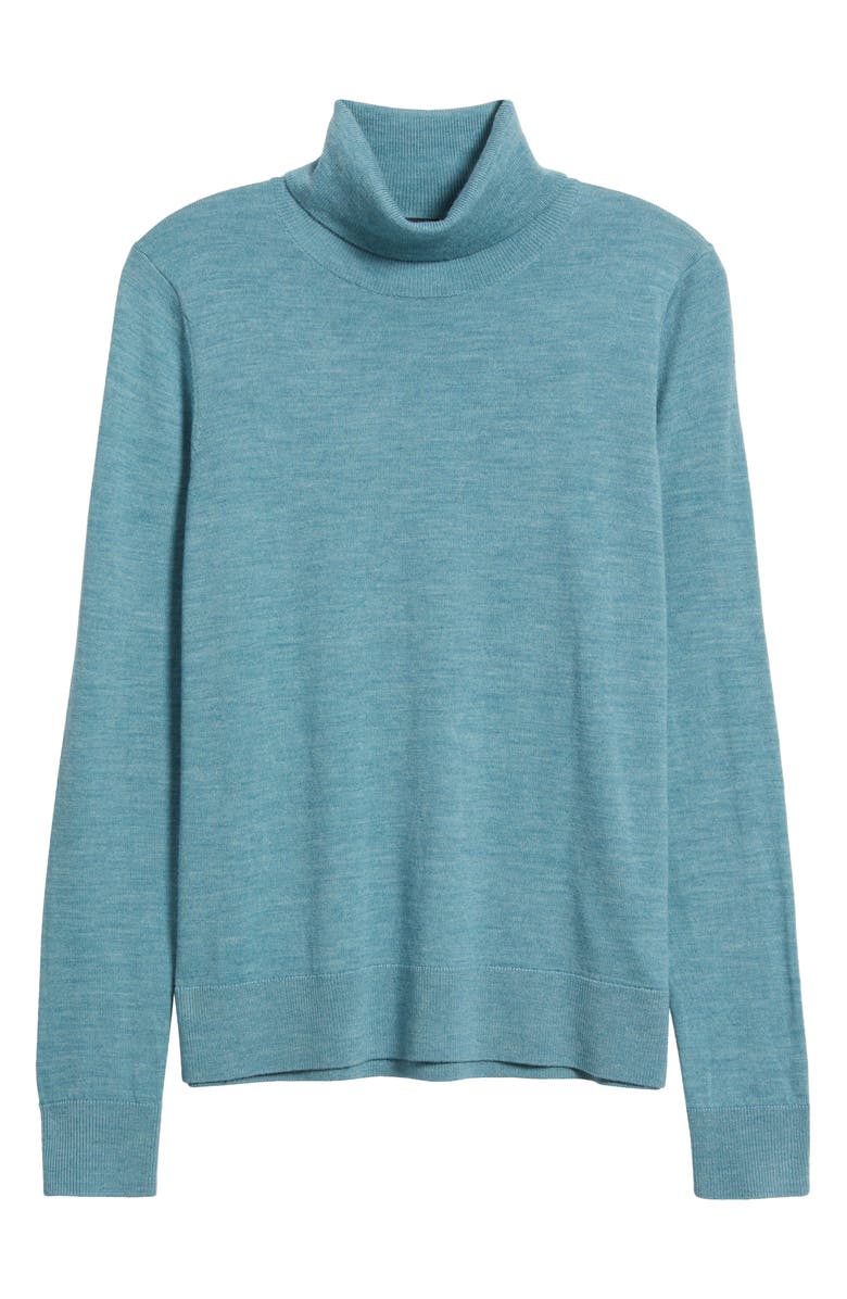 Pendleton Turtleneck Merino Wool Sweater, Alternate, color, Sea Blue