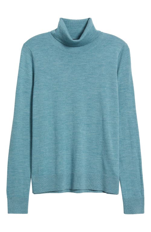 Pendleton Turtleneck Merino Wool Sweater In Blue