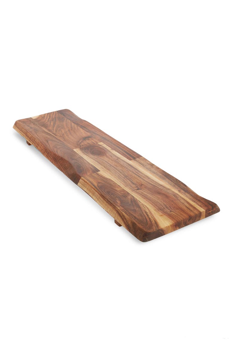Treasure & Bond Large Acacia Wood Tray, Main, color, WARM BROWN