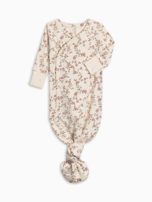 Colored Organics Kids' Organic Indy Kimono Gown In Neutral