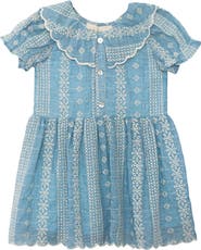 Mabel + Honey Delicate Blue Short Sleeve Dress