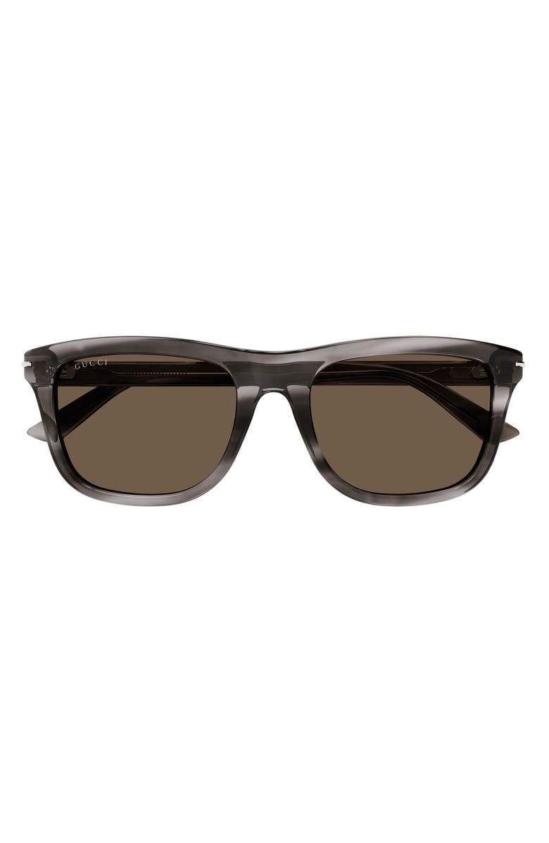 Gucci 55mm Square Sunglasses, Main, color, 