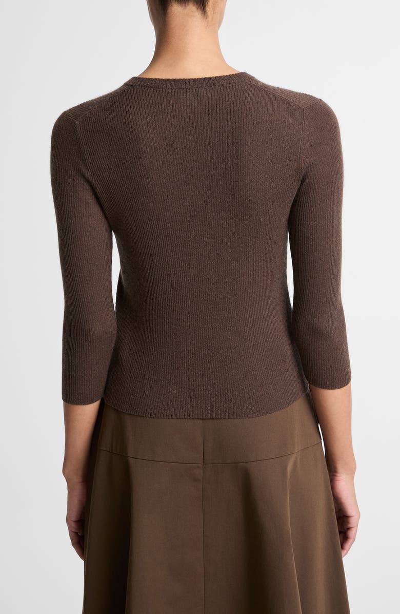 Vince Cashmere & Silk Knit Sweater, Alternate, color, Bark