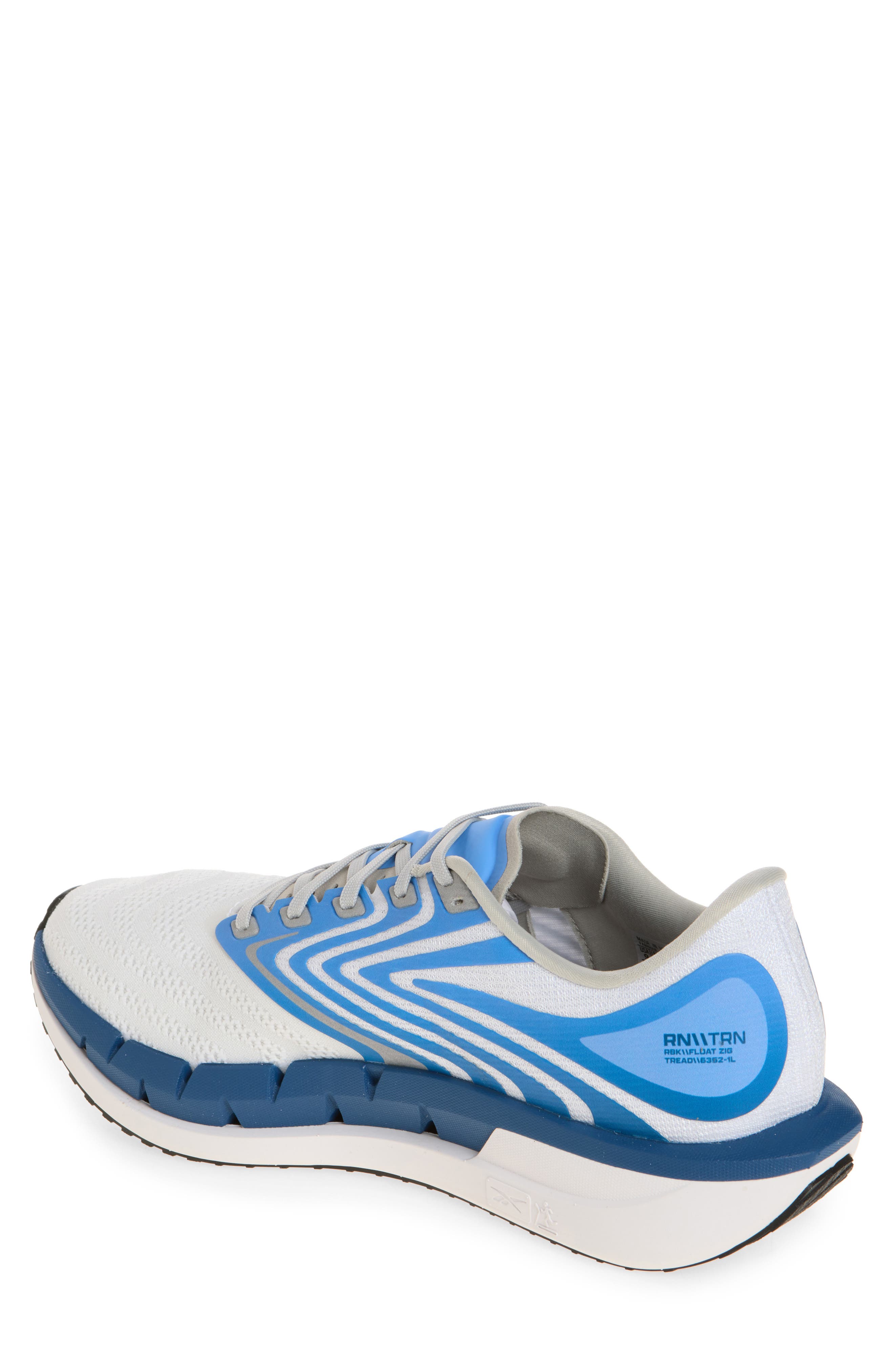FloatZig Tread Running Sneaker, Alternate, color, WHITE/BLUE/GREY