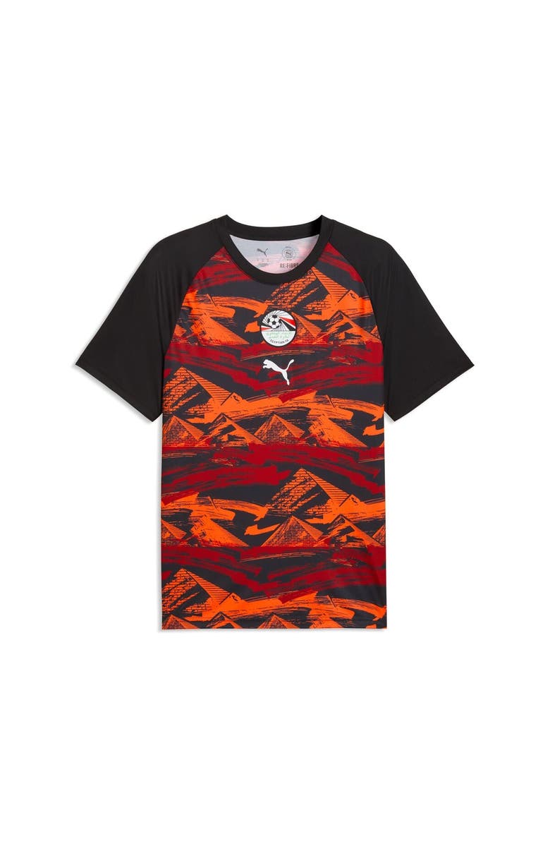 PUMA Men's Puma Black Egypt National Team Pre-Match Jersey, Alternate, color, Black