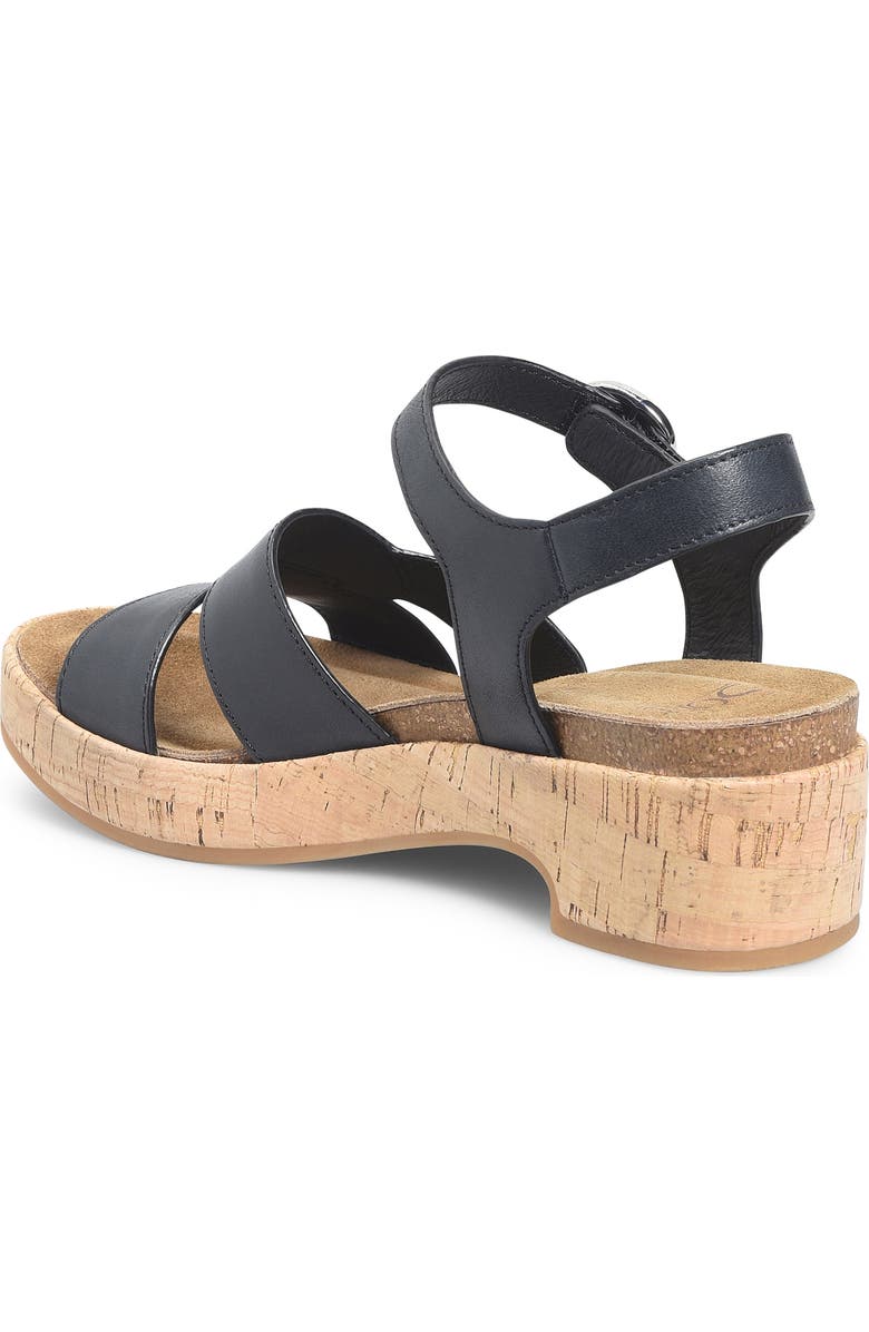 Söfft Capri Ankle Strap Platform Sandal, Alternate, color, Black