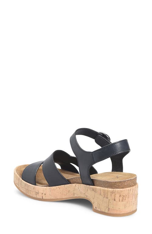 Söfft Capri Ankle Strap Platform Sandal In Black