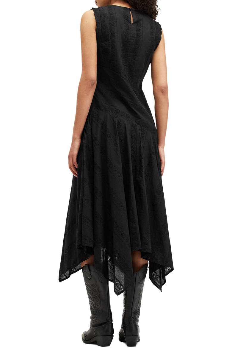 AllSaints Avania Eyelet Embroidery Dress, Alternate, color, 