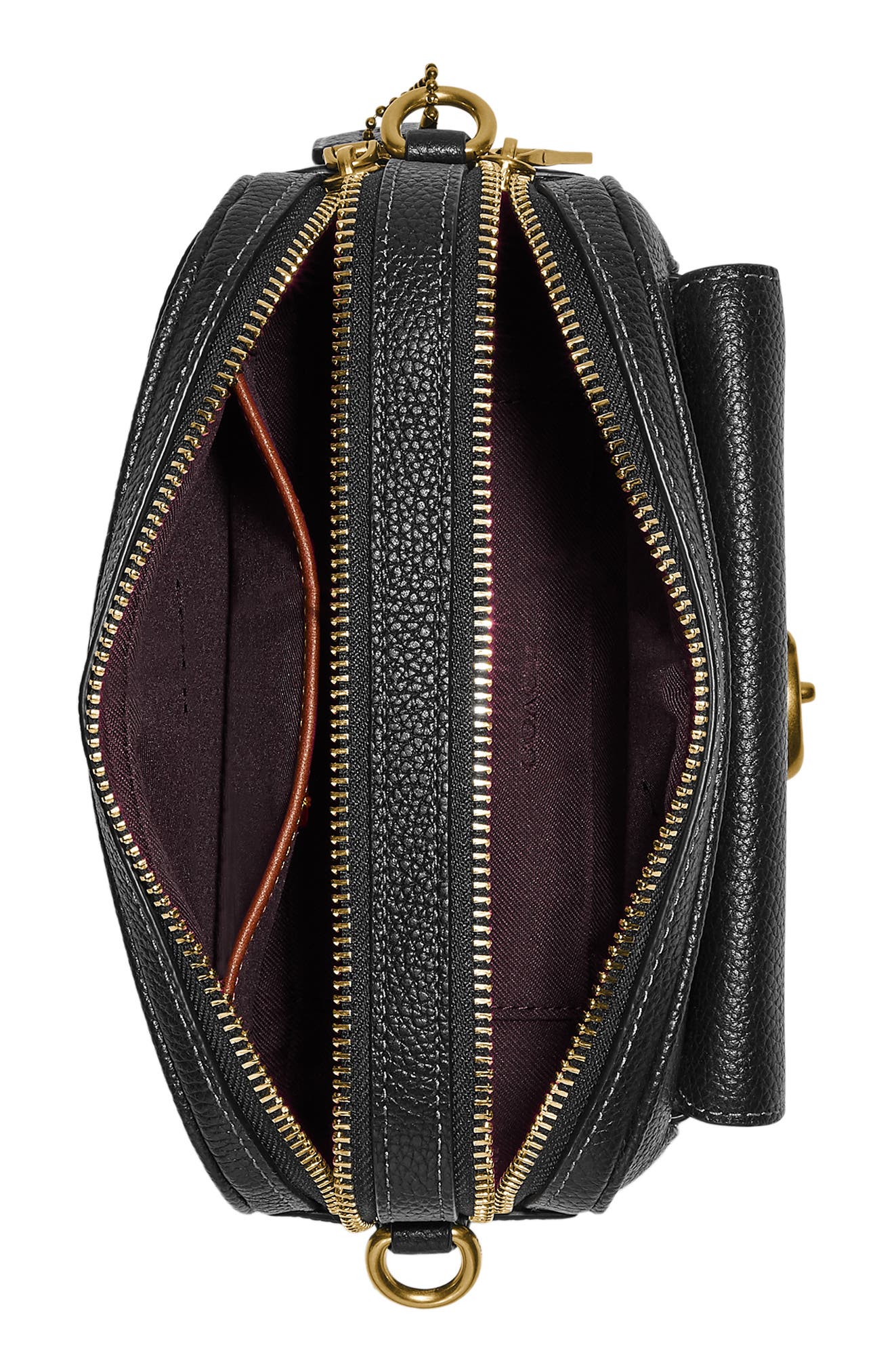 COACH Willow Pebbled Leather Crossbody Camera Bag, Alternate, color, 