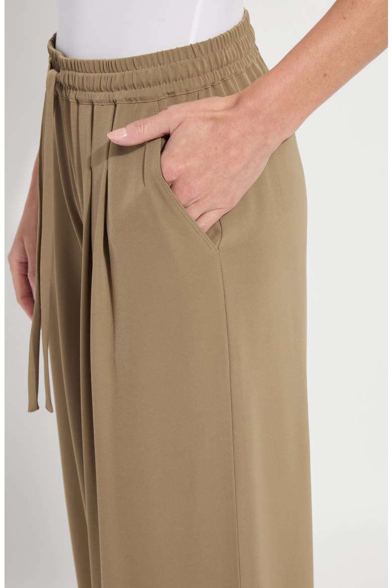 Mae Pleated Wide Leg Pants, Alternate, color, OLIVE LEAF