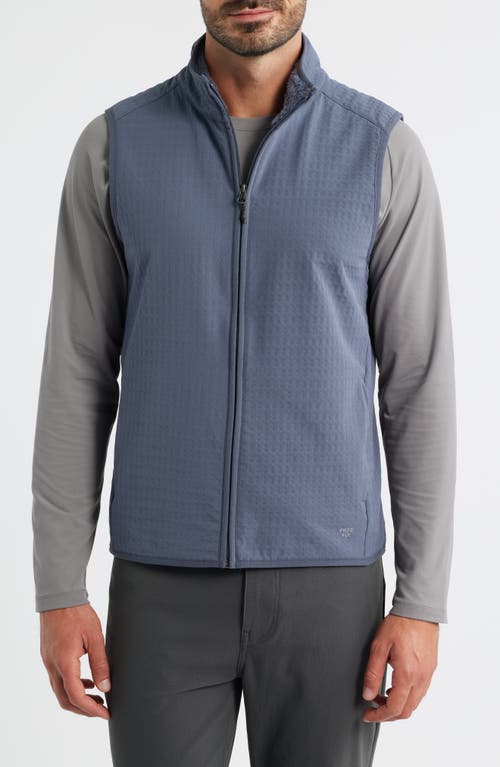 Free Fly Gridback Fleece Lined Vest In Blue