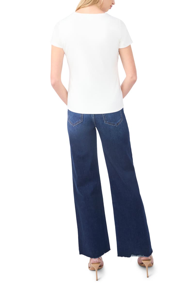 V-Neck Compression T-Shirt, Alternate, color, NEW IVORY