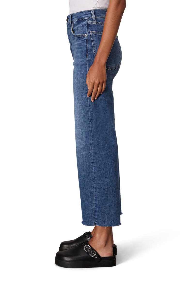 Epic Andi Raw Hem High Waist Ankle Wide Leg Jeans, Alternate, color, SCOUT
