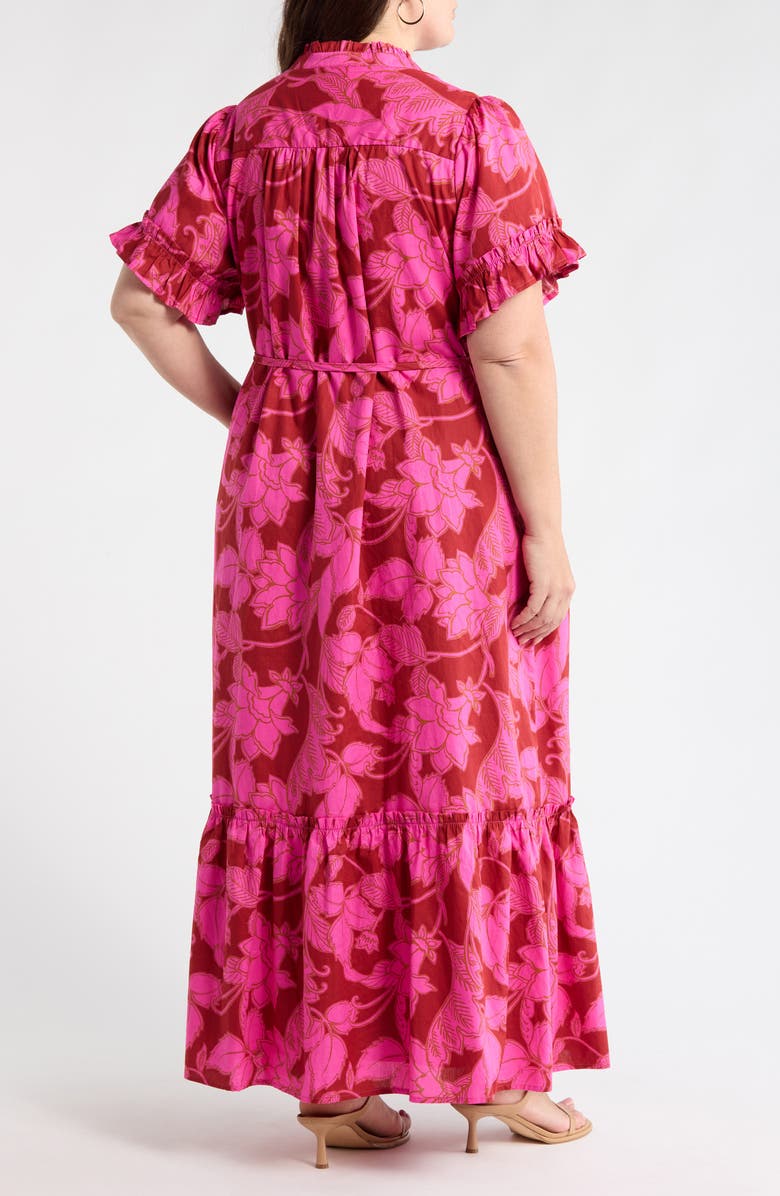 SUGARLIPS Craney Floral Alna Maxi Shirtdress, Alternate, color,