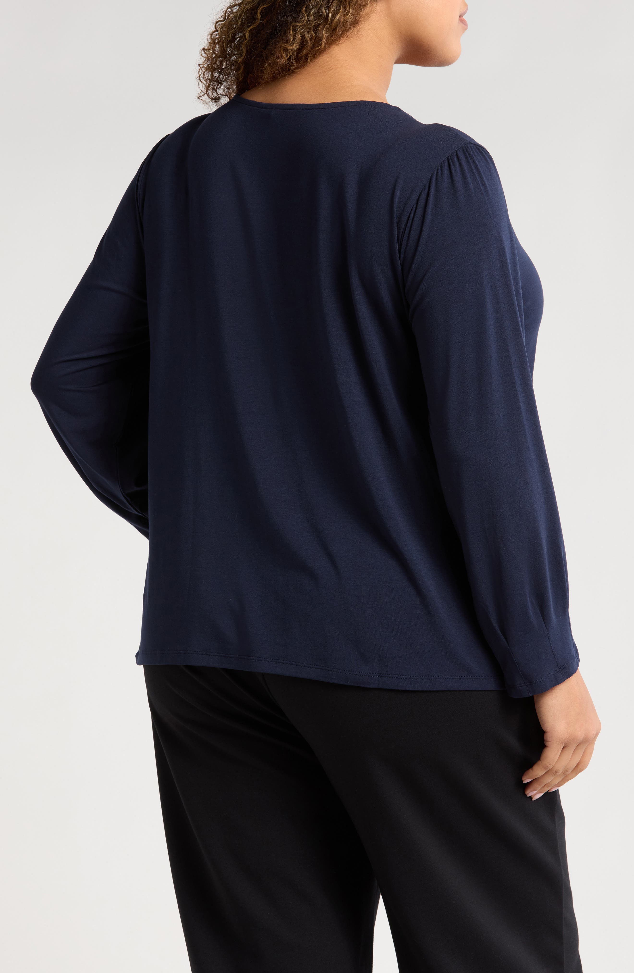 Pleated Sleeve Top - image 2