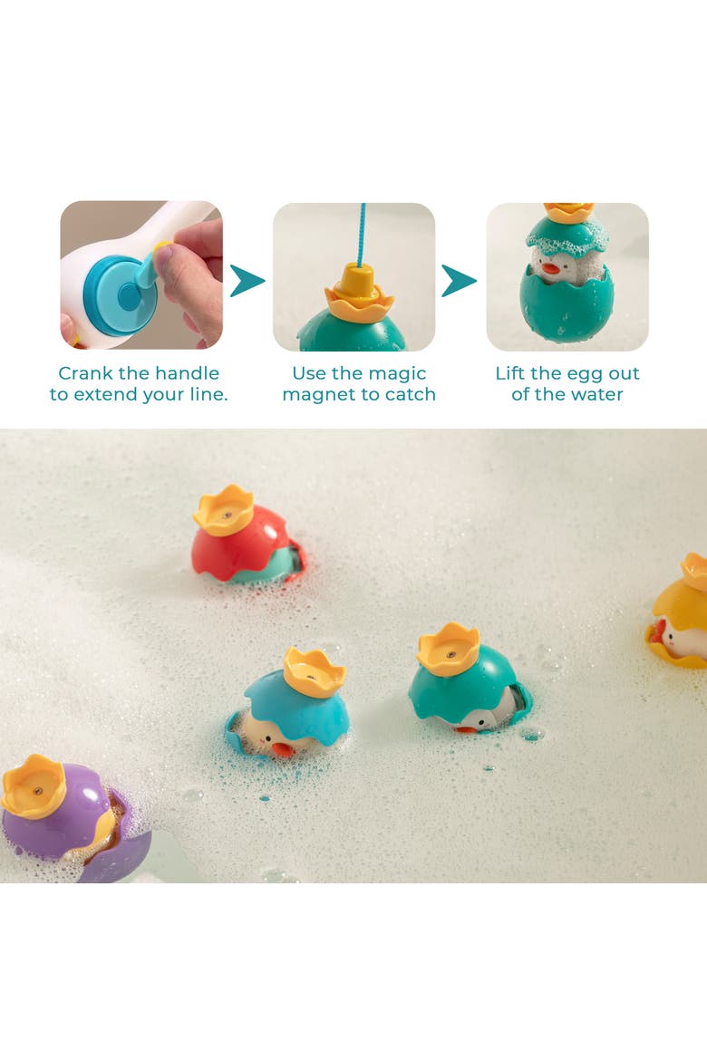 Splash Magnetic Fishing Bath Game with Surprise Eggs, Alternate, color, Multicolor