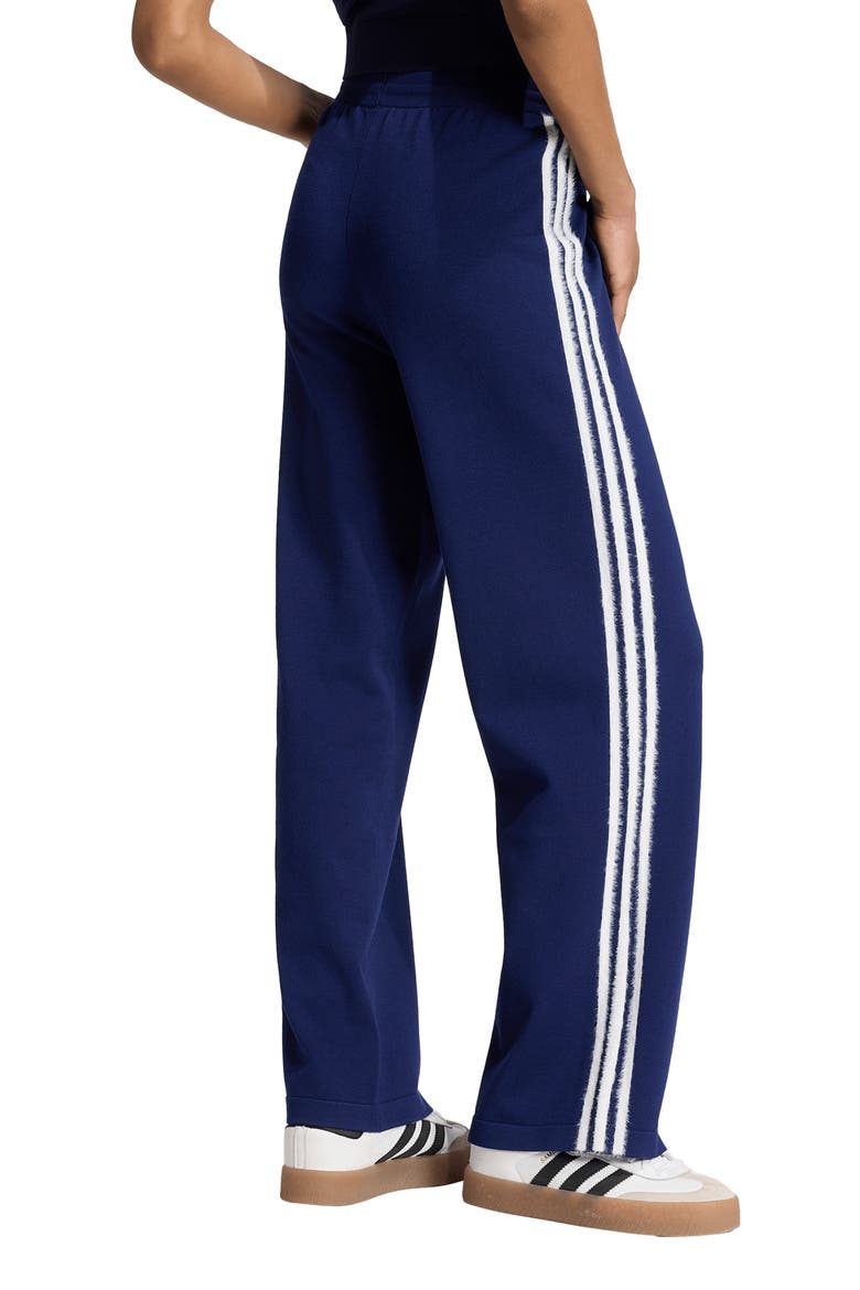 Knit Track Pants, Alternate, color, DARK BLUE/ WHITE