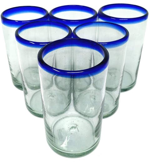 Rim Drinking Glasses - Set of 6