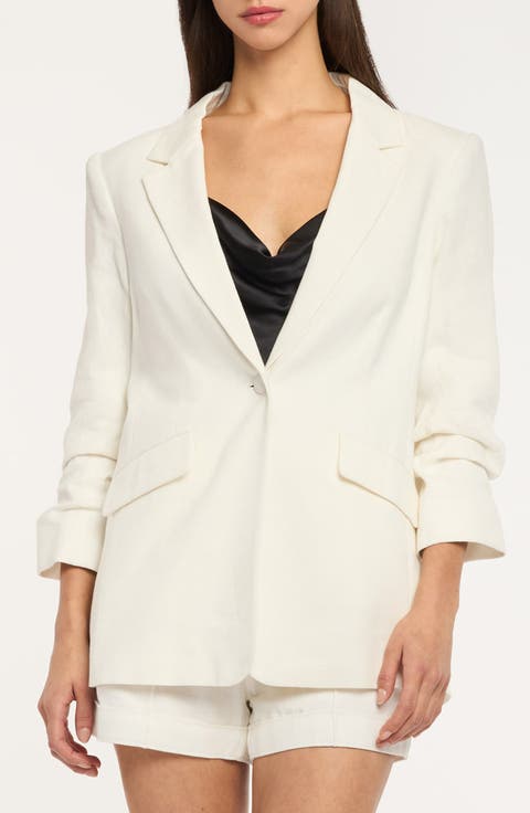 Kylie Linen & Cotton Blazer