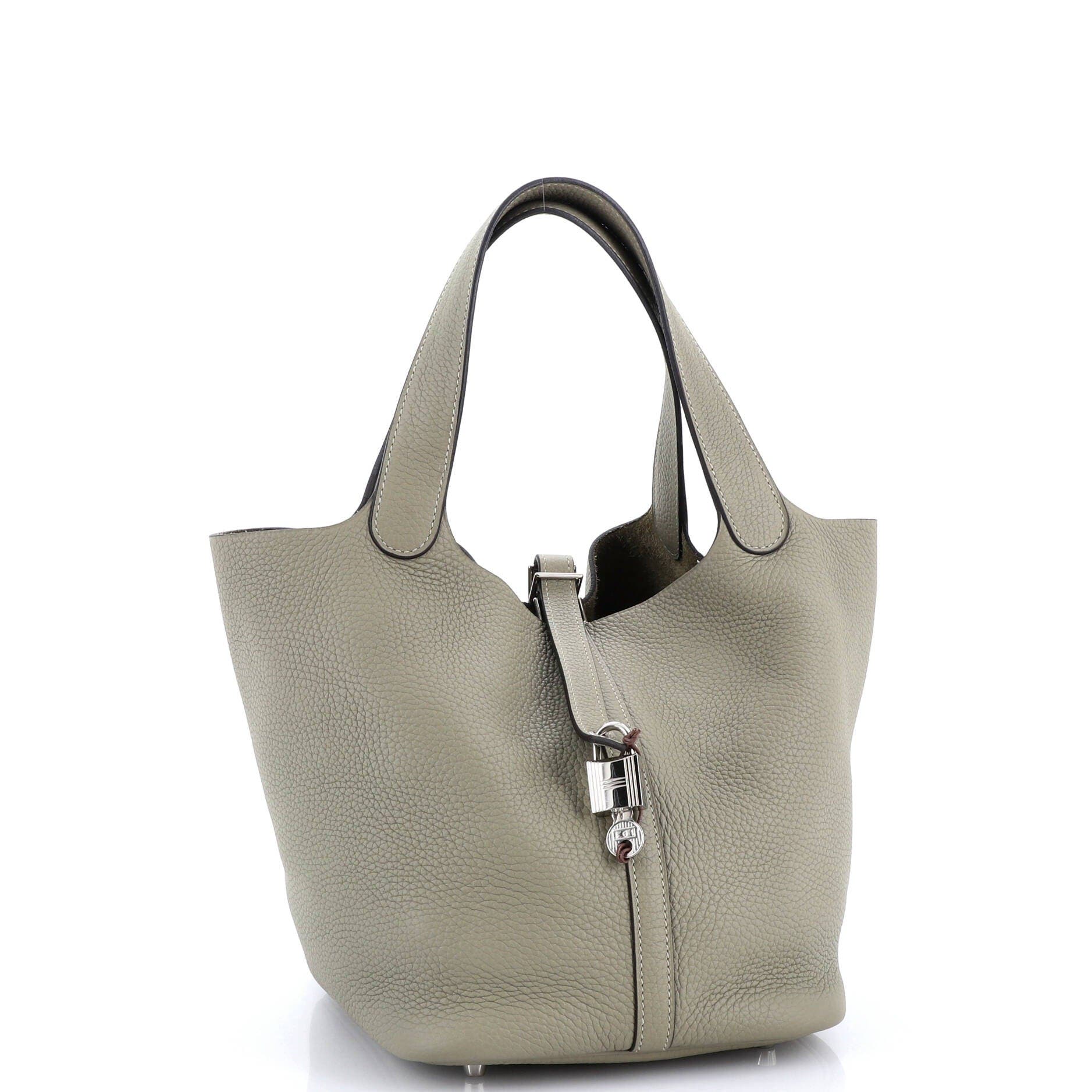 Pre-Owned Hermes Picotin Lock Bag Clemence MM, Alternate, color, 