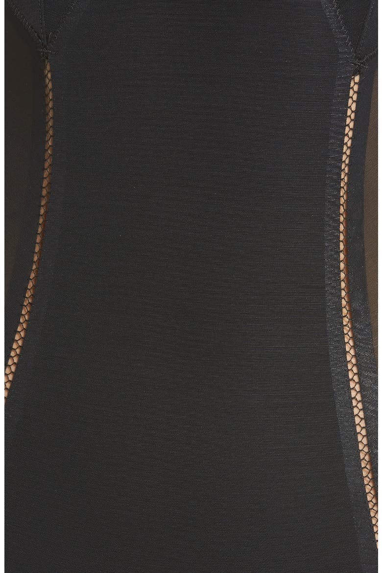 Haute Contour® Nouveau Thong Bodysuit, Alternate, color, VERY BLACK