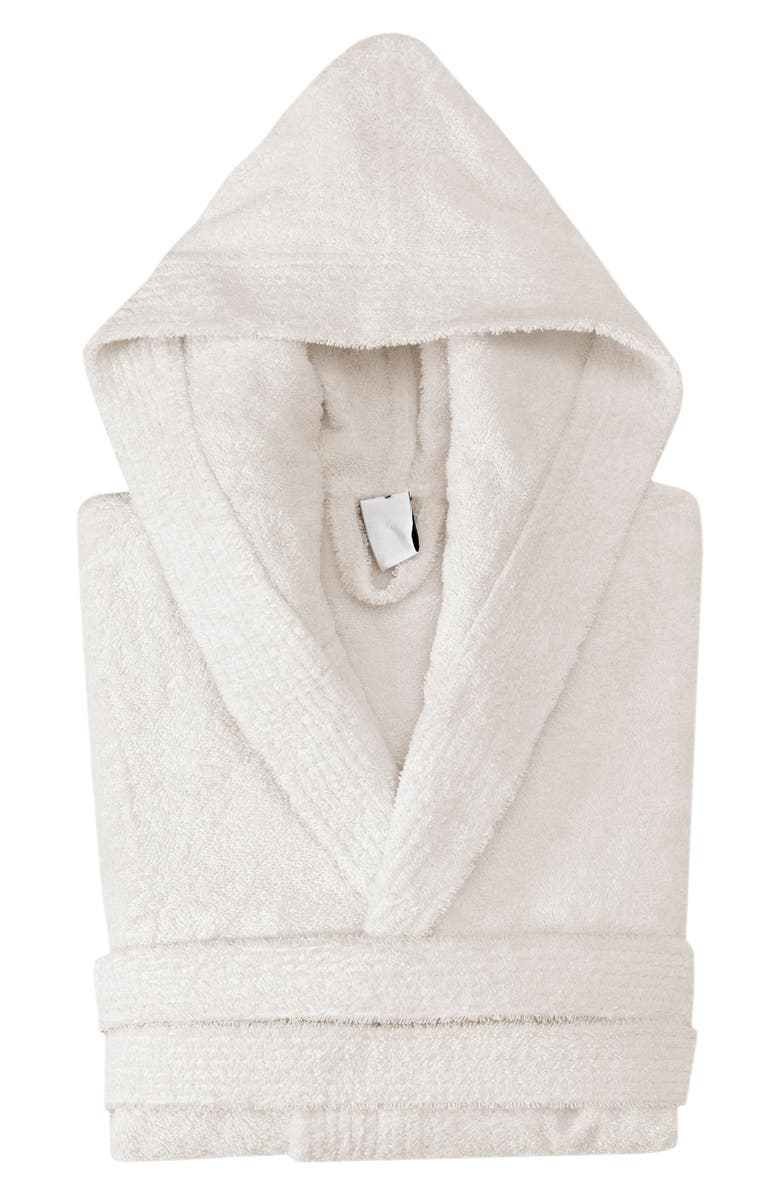 DePera Hooded Turkish Cotton Bathrobe, Main, color, Cream