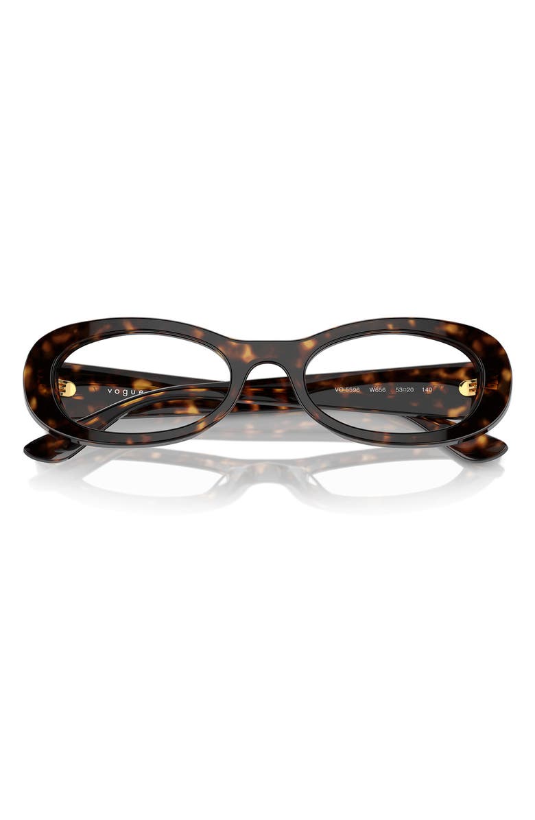 VOGUE 53mm Oval Optical Glasses, Alternate, color,