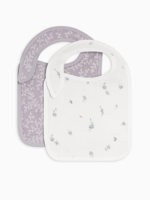 Organic 2-Pack Muslin Bibs (Baby)