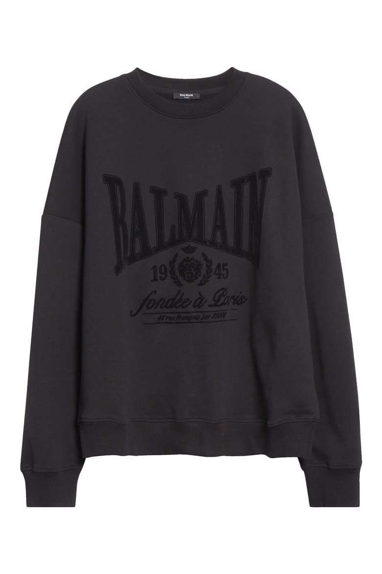 1945 Logo Graphic Sweatshirt, Alternate, color, BLACK/ BLACK