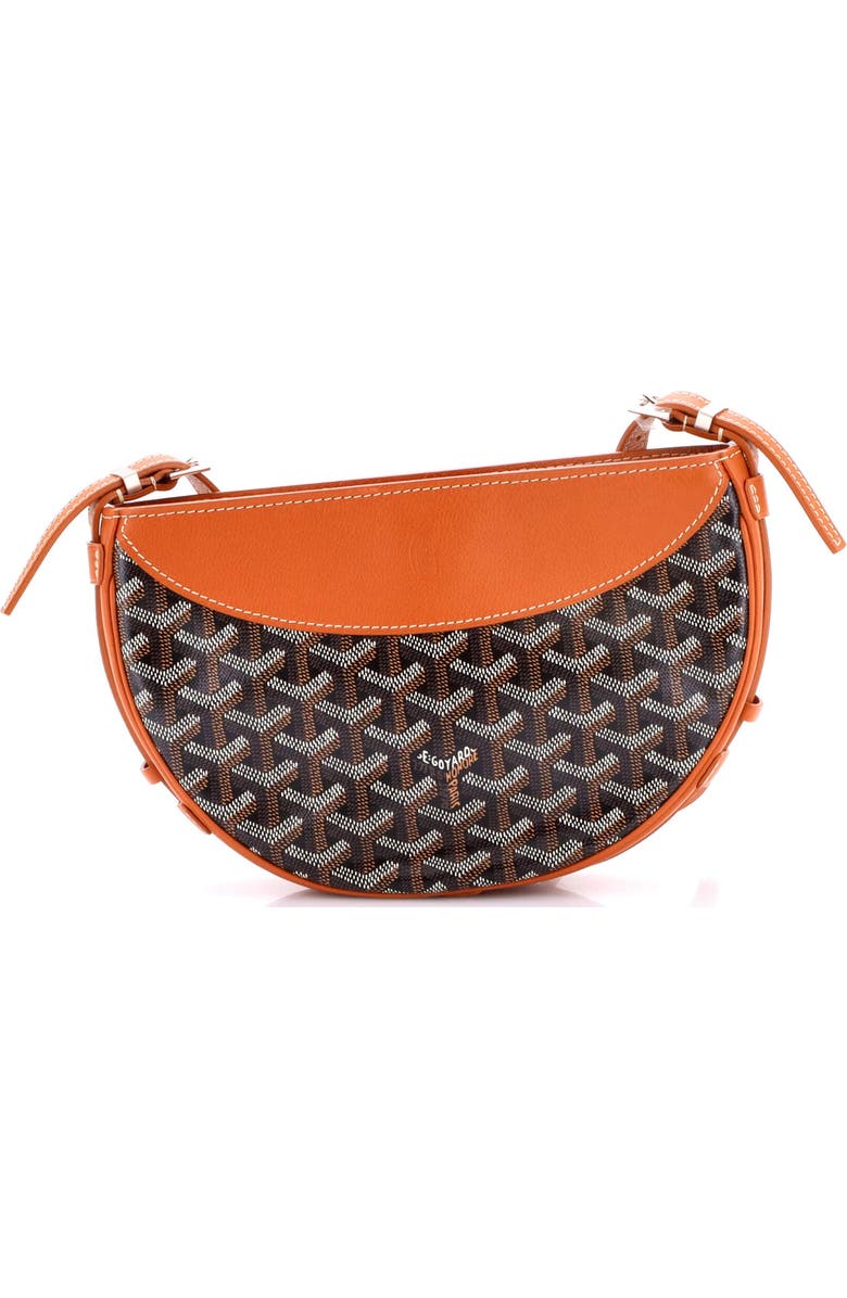 Pre-Owned Goyard Hirondelle Shoulder Bag Coated Canvas and Leather, Main, color, Brown